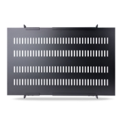 Picture of StarTech.com 1U 4-Post Adjustable Vented Server Rack Mount Shelf - 330lbs(150 kg) - 19.5 to 38in Adjustable Mounting Depth Universal Tray for 19" AV/ Network Equipment Rack - 27.5in Deep