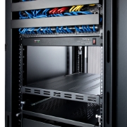 Picture of StarTech.com 1U 4-Post Adjustable Vented Server Rack Mount Shelf - 330lbs(150 kg) - 19.5 to 38in Adjustable Mounting Depth Universal Tray for 19" AV/ Network Equipment Rack - 27.5in Deep