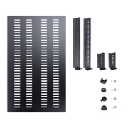 Picture of StarTech.com 1U 4-Post Adjustable Vented Server Rack Mount Shelf - 330lbs(150 kg) - 19.5 to 38in Adjustable Mounting Depth Universal Tray for 19" AV/ Network Equipment Rack - 27.5in Deep