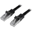 Afbeeldingen van StarTech.com N6SPAT50CMBK netwerkkabel Zwart 0,5 m Cat6 SF/UTP (S-FTP)