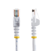 Picture of StarTech.com Cat5e Ethernet Patch Cable with Snagless RJ45 Connectors - 0.5 m, White