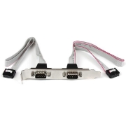 Picture of StarTech.com 2 Port 16in DB9 Serial Port Bracket to 10 Pin Header