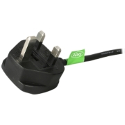 Picture of StarTech.com 6ft (1.8m) UK Computer Power Cable, 18AWG, BS 1363 to C13, 10A 250V, Black Replacement AC Power Cord, Kettle Lead / UK Power Cord, PC Power Supply Cable, TV/Monitor Power Cable