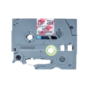 Picture of Brother TZE-MPRG31 label-making tape Black on red