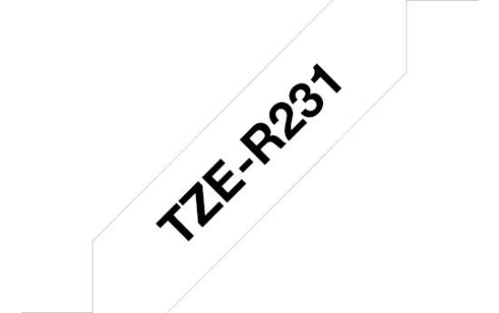Picture of Brother TZE-R231 label-making tape Black on white