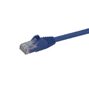 Picture of StarTech.com 100ft CAT6 Ethernet Cable - Blue CAT 6 Gigabit Ethernet Wire -650MHz 100W PoE RJ45 UTP Network/Patch Cord Snagless w/Strain Relief Fluke Tested/Wiring is UL Certified/TIA