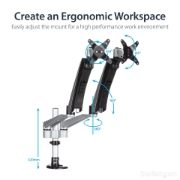 Picture of StarTech.com Desk-Mount Dual Monitor Arm - Full Motion Articulating - Premium