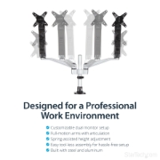 Picture of StarTech.com Desk-Mount Dual Monitor Arm - Full Motion Articulating - Premium