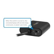 Picture of StarTech.com USB-C to HDMI Adapter - with Presentation Mode Switch - 4K 60Hz