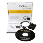 Picture of StarTech.com USB Stereo Audio Adapter External Sound Card with SPDIF Digital Audio and Stereo Mic