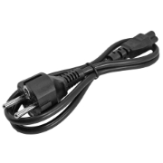 Picture of StarTech.com 1m (3ft) Laptop Power Cord, EU Schuko to C5, 2.5A 250V, 18AWG, Notebook / Laptop Replacement AC Cord, Power Brick Cord, Laptop Charger Cable, Clover Leaf/Mickey Mouse Power Cord