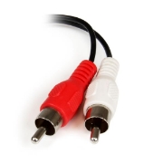 Picture of StarTech.com 6in Stereo Audio Cable - 3.5mm Female to 2x RCA Male