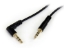 Picture of StarTech.com 6 ft Slim 3.5mm to Right Angle Stereo Audio Cable - M/M