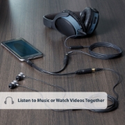 Picture of StarTech.com 6in Stereo Splitter Cable - 3.5mm Male to 2x 3.5mm Female