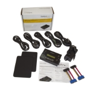 Picture of StarTech.com 1:1 Standalone Hard Drive Duplicator & Eraser, USB Thumb Drive and SATA HDD/SSD Disk Cloner & Eraser, LCD display, TAA Compliant, OS Independent