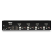 Picture of StarTech.com 4 Port DisplayPort KVM Switch - 4K 60Hz - Single Display - Dual Port UHD DP 1.2 USB KVM Switch with Integrated USB 2.0 Hub & Audio - Dell, HP, Apple, Lenovo - TAA Compliant
