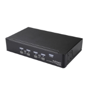 Picture of StarTech.com 4 Port DisplayPort KVM Switch - 4K 60Hz - Single Display - Dual Port UHD DP 1.2 USB KVM Switch with Integrated USB 2.0 Hub & Audio - Dell, HP, Apple, Lenovo - TAA Compliant