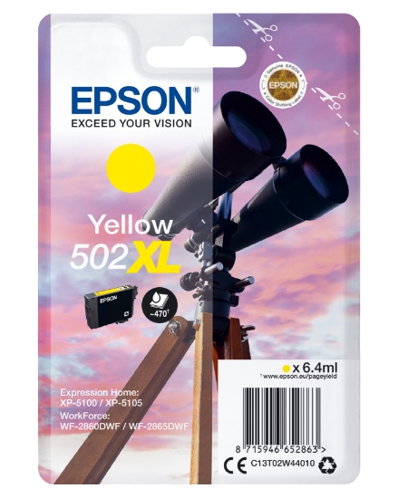 Picture of Epson Singlepack Yellow 502XL Ink
