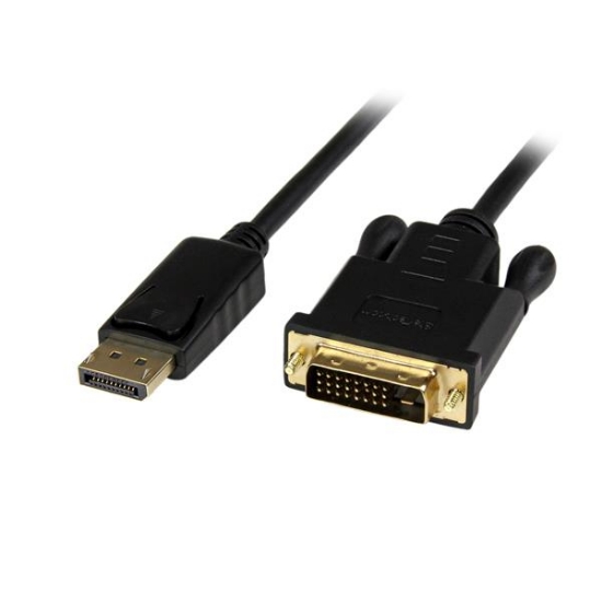 Picture of StarTech.com 3ft (1m) DisplayPort to DVI Cable - 1080p Video - Active DisplayPort to DVI Adapter Cable - DisplayPort to DVI-D Cable Converter Single Link - DP 1.2 to DVI Monitor Cable