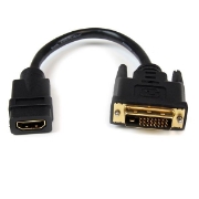Picture of StarTech.com 8in HDMI to DVI-D Video Cable Adapter - HDMI Female to DVI Male