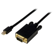 Picture of StarTech.com 3ft (1m) Mini DisplayPort to VGA Cable - Active Mini DP to VGA Adapter Cable - 1080p Video - mDP 1.2 or Thunderbolt 1/2 Mac/PC to VGA Monitor/Display - Converter Cord