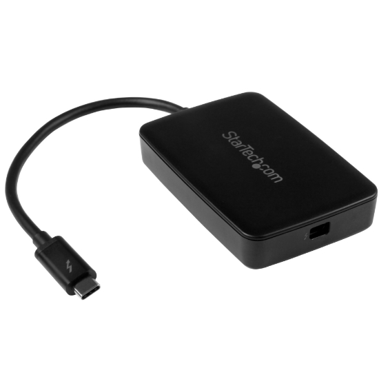 Picture of StarTech.com Thunderbolt 3 to Thunderbolt 2 Adapter - TB3 Laptop to TB2 Displays & Devices - Thunderbolt 2 20Gbps or Thunderbolt 1 10Gbps Converter - Thunderbolt 3 Certified- Windows/Mac