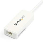 Picture of StarTech.com USB 3.0 to Gigabit Ethernet Adapter NIC w/ USB Port - White