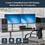 Picture of StarTech.com 4-Port Dual DisplayPort KVM Switch - 4K 60Hz