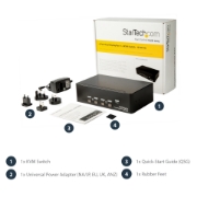 Picture of StarTech.com 4-Port Dual DisplayPort KVM Switch - 4K 60Hz