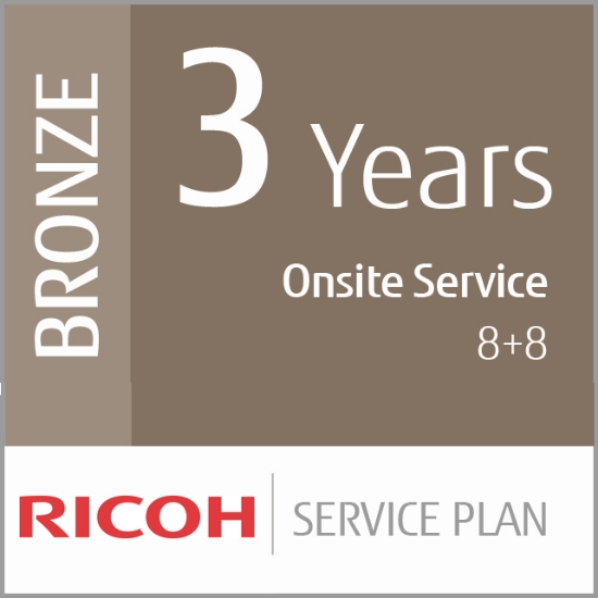 Picture of Ricoh 3 Year Bronze Service Plan (Low-Vol Production) 3 year(s)