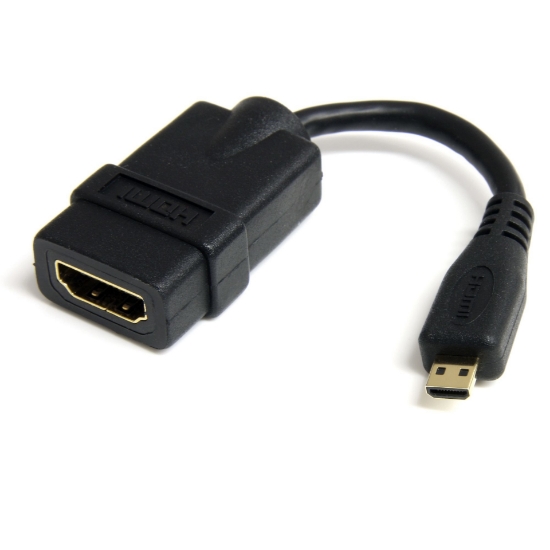 Picture of StarTech.com Micro HDMI to HDMI Adapter - 4K 30Hz Video - Durable High Speed Micro HDMI Type-D to HDMI 1.4 Converter/Cable Adapter Dongle - Ultra HD HDMI Monitors, TVs & Displays - M/F