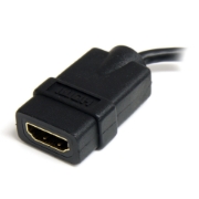Picture of StarTech.com Micro HDMI to HDMI Adapter - 4K 30Hz Video - Durable High Speed Micro HDMI Type-D to HDMI 1.4 Converter/Cable Adapter Dongle - Ultra HD HDMI Monitors, TVs & Displays - M/F