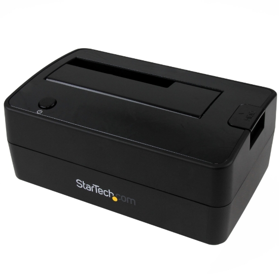 Picture of StarTech.com Single Bay USB 3.1 to SATA Hard Drive Docking Station, USB 3.1 (10 Gbps) Hard Drive Dock, External 2.5/3.5" SATA III HDD/SSD Docking Station, Top-Loading Hard Drive Bay