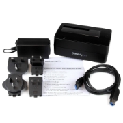 Picture of StarTech.com Single Bay USB 3.1 to SATA Hard Drive Docking Station, USB 3.1 (10 Gbps) Hard Drive Dock, External 2.5/3.5" SATA III HDD/SSD Docking Station, Top-Loading Hard Drive Bay