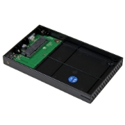 Picture of StarTech.com 2.5in Aluminum USB 3.0 External SATA III SSD Hard Drive Enclosure with UASP for SATA 6 Gbps – Portable External HDD