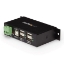 Picture of StarTech.com 4-Port USB 2.0 Hub - Metal Industrial USB-A Hub - Din Rail, Wall or Desk Mountable USB Data Hub - TAA Compliant USB Expander Hub