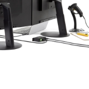 Picture of StarTech.com 4-Port USB 2.0 Hub - Metal Industrial USB-A Hub - Din Rail, Wall or Desk Mountable USB Data Hub - TAA Compliant USB Expander Hub