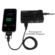 Picture of StarTech.com 6 Port USB 3.0 / USB 2.0 Combo Hub with 2A Charging Port – 2x USB 3.0 & 4x USB 2.0