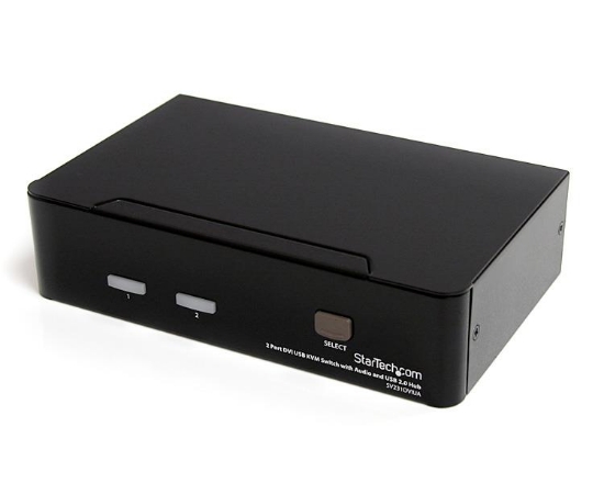 Picture of StarTech.com 2 Port DVI USB KVM Switch with Audio and USB 2.0 Hub