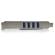 Picture of StarTech.com 4 Port PCI SuperSpeed USB 3.0 Adapter Card with SATA / SP4 Power