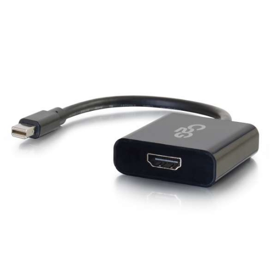 Picture of C2G Mini DisplayPort to HDMI Active Adapter Converter 4K UHD - Black