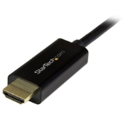 Picture of StarTech.com 6ft (2m) DisplayPort to HDMI Cable - 4K 30Hz - DisplayPort to HDMI Adapter Cable - DP 1.2 to HDMI Monitor Cable Converter - Latching DP Connector - Passive DP to HDMI Cord