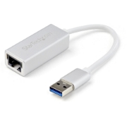 Picture of StarTech.com USB 3.0 to Gigabit Network Adapter - Silver