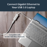 Picture of StarTech.com USB 3.0 to Gigabit Network Adapter - Silver