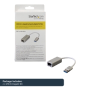 Picture of StarTech.com USB 3.0 to Gigabit Network Adapter - Silver