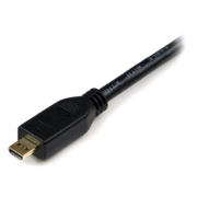 Picture of StarTech.com 3m Micro HDMI to HDMI Cable with Ethernet - 4K 30Hz Video - Durable High Speed Micro HDMI Type-D to HDMI 1.4 Adapter Cable/Converter Cord - UHD HDMI Monitors/TVs/Displays - M/M