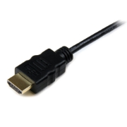 Picture of StarTech.com 50cm Micro HDMI to HDMI Cable with Ethernet - 4K 30Hz Video - Durable High Speed Micro HDMI Type-D to HDMI 1.4 Adapter Cable/Converter Cord - UHD HDMI Monitors/TVs/Displays - M/M