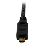 Picture of StarTech.com 50cm Micro HDMI to HDMI Cable with Ethernet - 4K 30Hz Video - Durable High Speed Micro HDMI Type-D to HDMI 1.4 Adapter Cable/Converter Cord - UHD HDMI Monitors/TVs/Displays - M/M