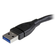 Picture of StarTech.com USB 3.0 A-to-A extension cable - 6 in, black
