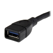 Picture of StarTech.com USB 3.0 A-to-A extension cable - 6 in, black